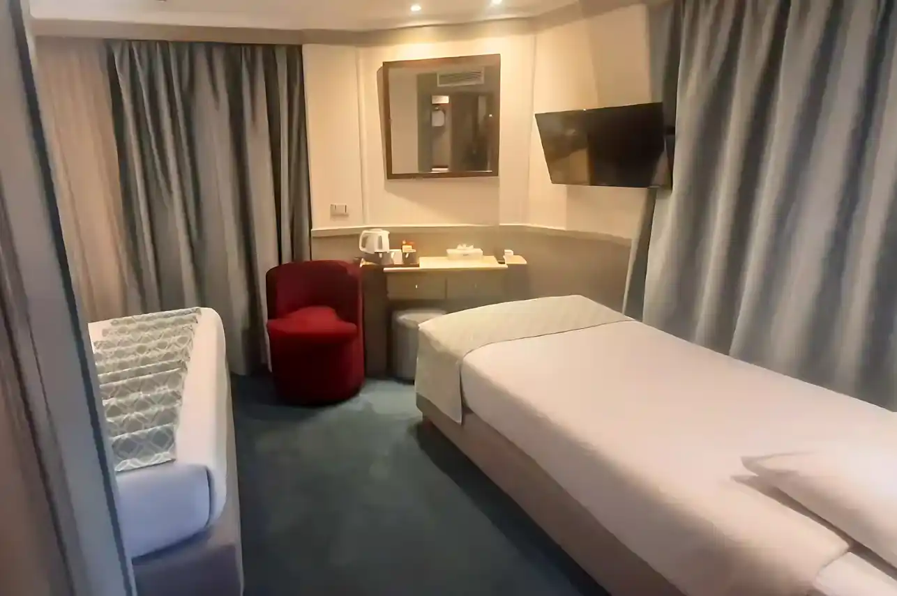 Cabin aboard the Nile Treasure Nile Cruise Nile cruise